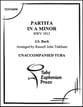 Partita in A minor, BWV. 1013 Tuba Solo Unaccompanied P.O.D. cover